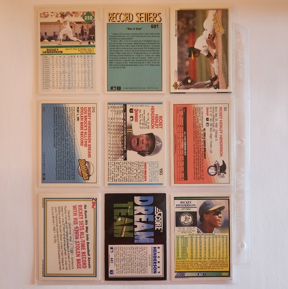 Lot of 45 Rickey Henderson baseball cards - Picture 10 of 10